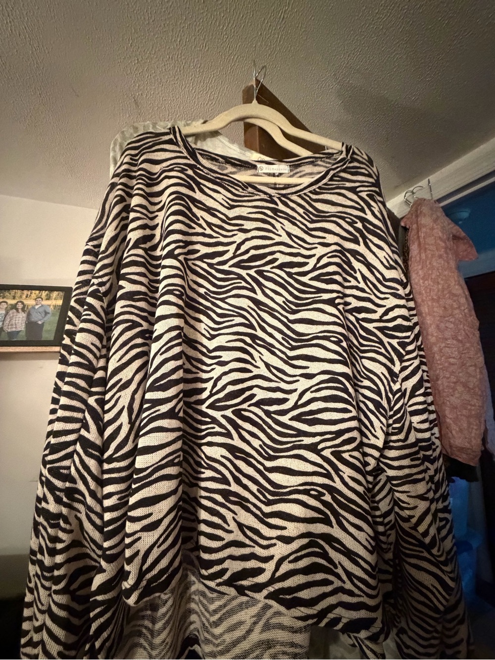 Zebra Print Women's Skirt - Black and White